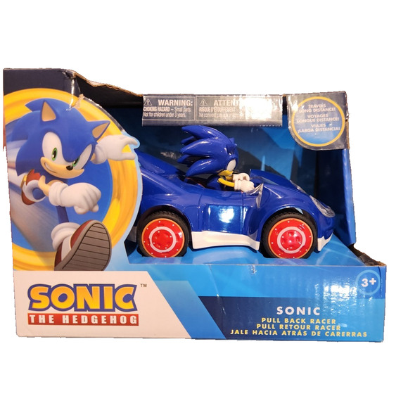 Sonic The Hedgehog Blue All Stars Racing Transformed Pull Back Racer NKOK New - Picture 1 of 3